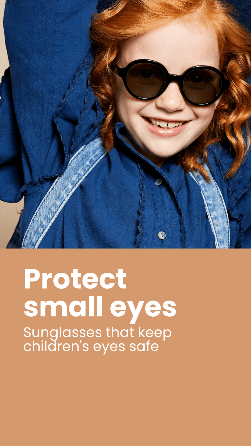 Child wearing sunglasses